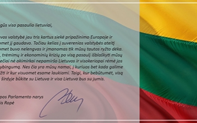 Brangūs viso pasaulio lietuviai,
