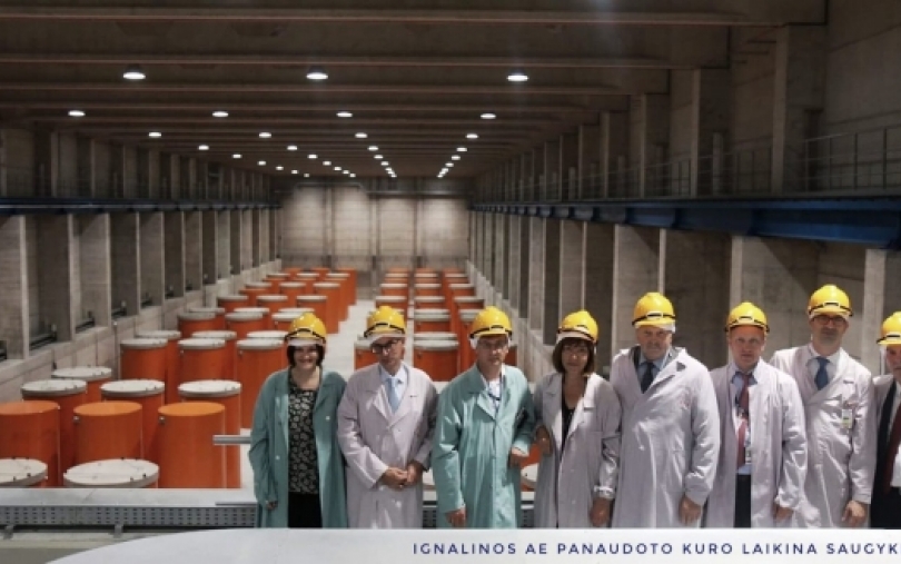 Su delegacija iš Europos institucijų Lietuvos B. Ropė lankėsi Ignalinos AE panaudoto kuro laikinoje saugykloje