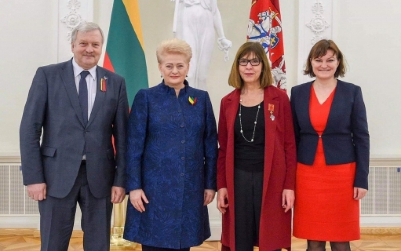 Padėka EP narei Rebeccai Harms už nuopelnus Lietuvai